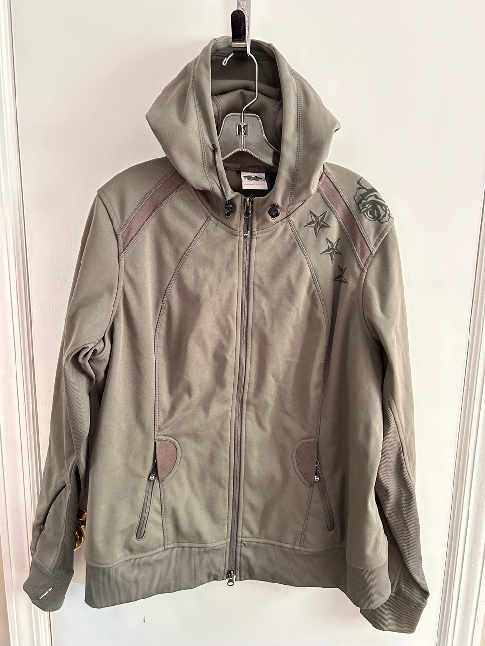 HARLEY DAVIDSON WOMEN’S OLIVE GREEN THISTLE MID LAYER JACKET SIZE 1W
